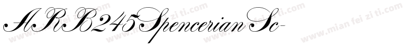ARB245 Spencerian Sc字体转换
